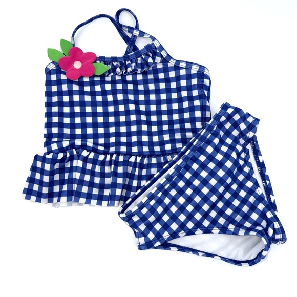 Gymboree Other - Gymboree Blue and White Toddler Girls Tankini Swimsuit